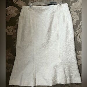 NEW Nanette Lepore cotton knee length office career tulip skirt